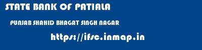 STATE BANK OF PATIALA  PUNJAB SHAHID BHAGAT SINGH NAGAR    ifsc code